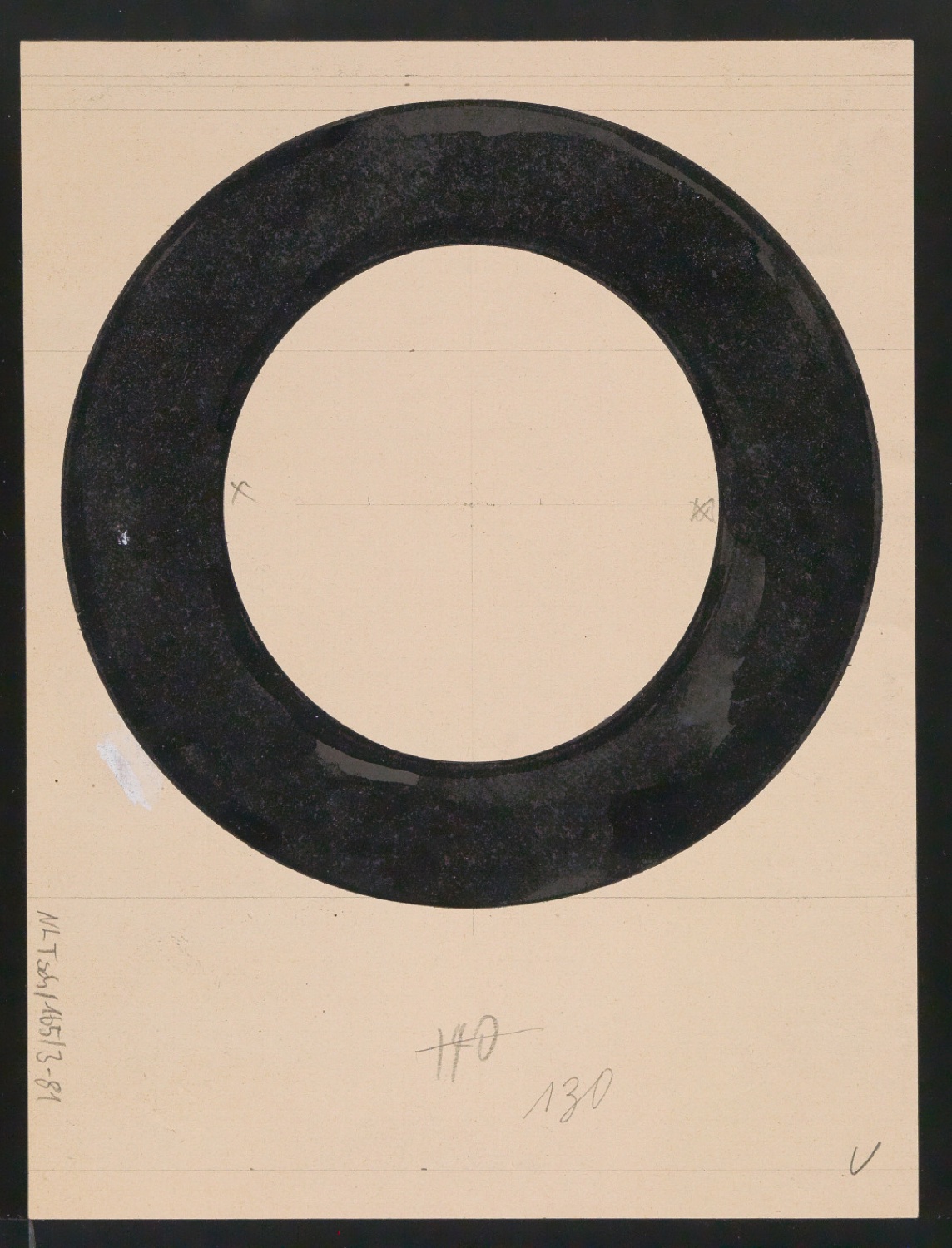 Entwurfszeichnungen Uhertype Dreiviertel Fette Grotesk — Blatt 161