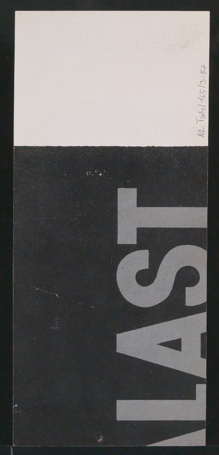 Entwurfszeichnungen Uhertype Dreiviertel Fette Grotesk — Blatt 176