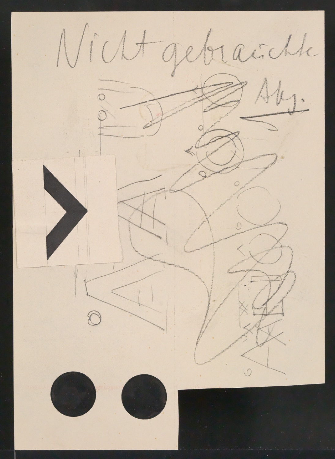 Entwurfszeichnungen Uhertype Dreiviertel Fette Grotesk — Blatt 183