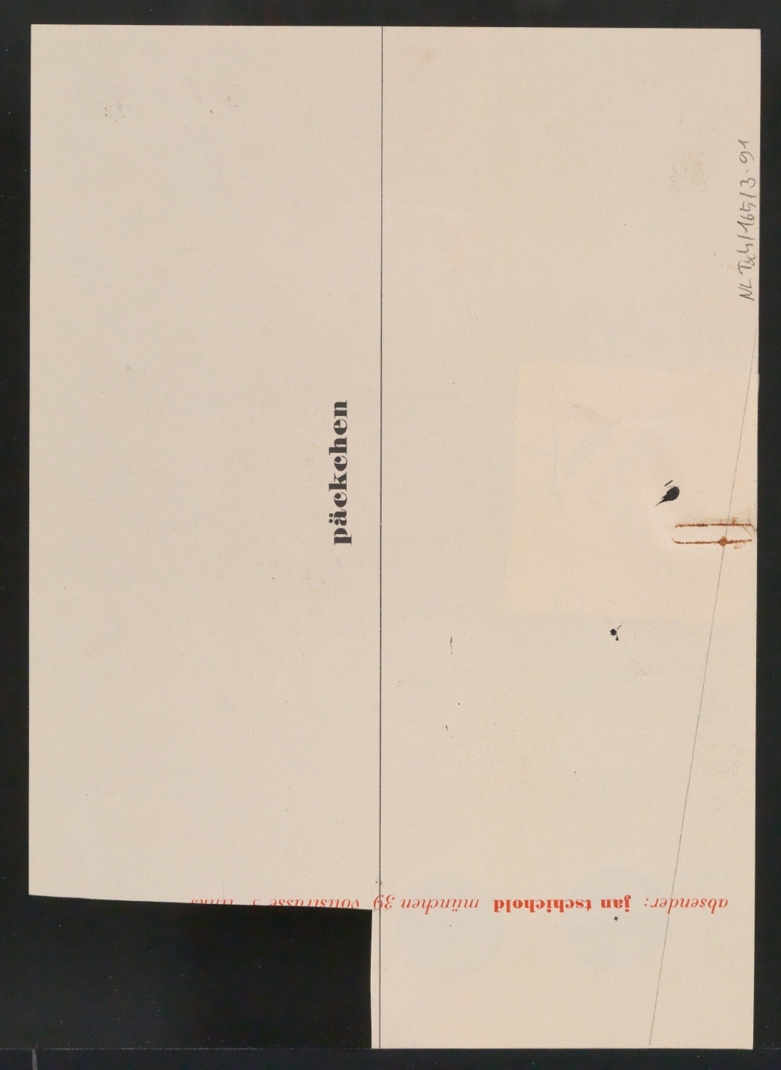 Entwurfszeichnungen Uhertype Dreiviertel Fette Grotesk — Blatt 184