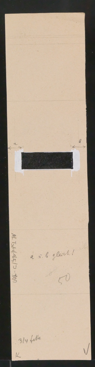 Entwurfszeichnungen Uhertype Dreiviertel Fette Grotesk — Blatt 205
