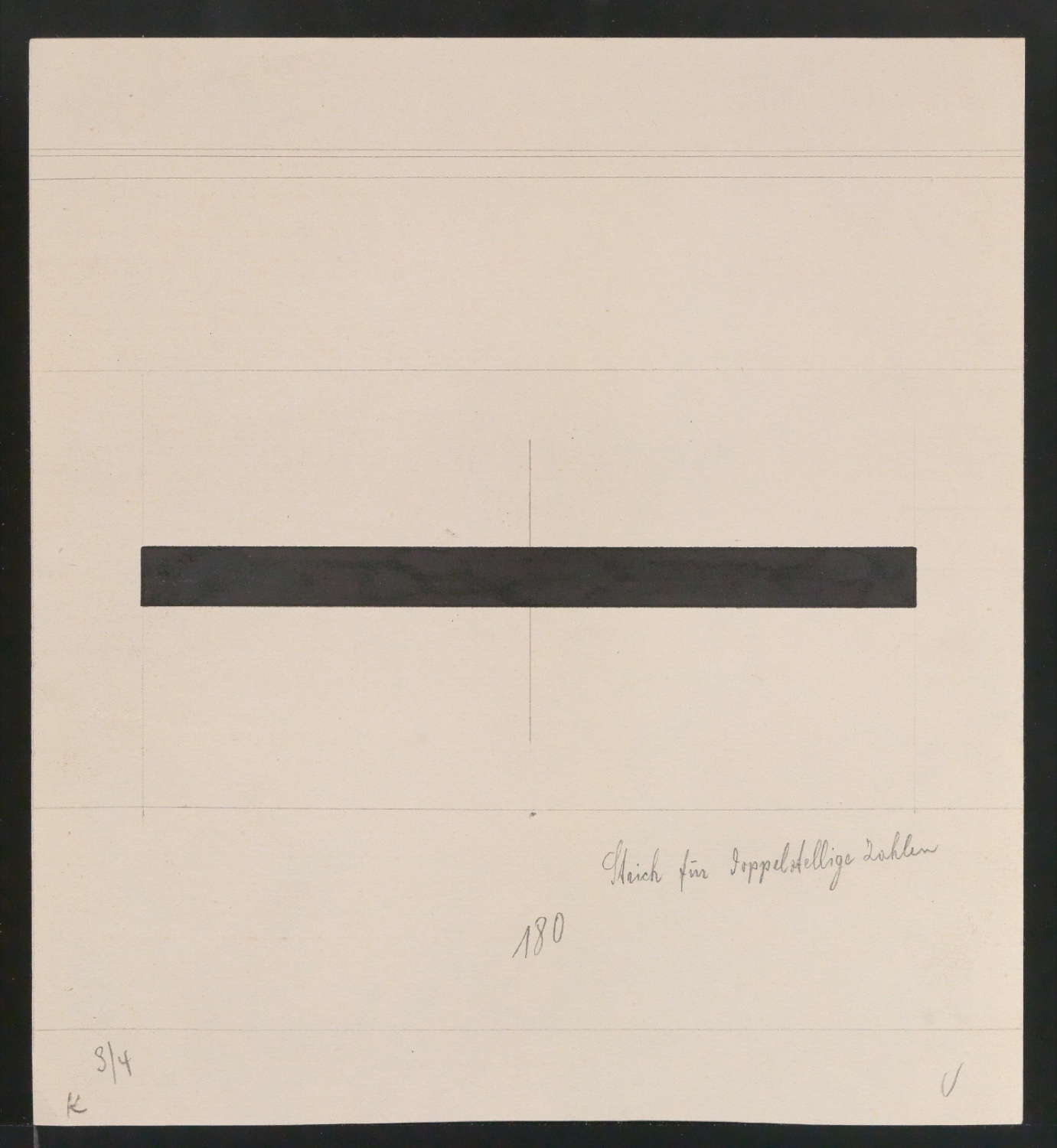 Entwurfszeichnungen Uhertype Dreiviertel Fette Grotesk — Blatt 211