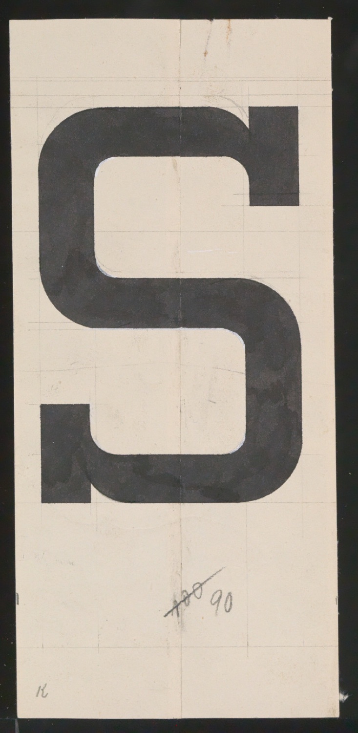 Entwurfszeichnungen Uhertype Halbfette Ramses — Blatt 5