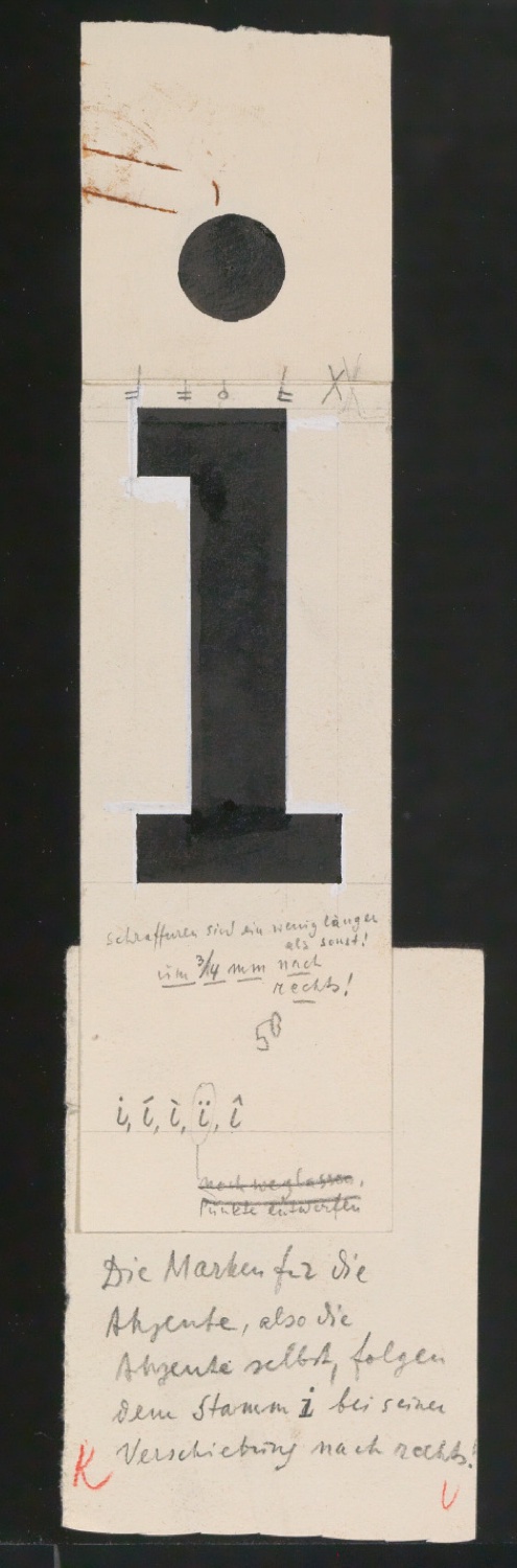 Entwurfszeichnungen Uhertype Halbfette Ramses — Blatt 17