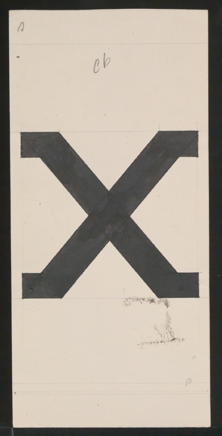 Entwurfszeichnungen Uhertype Halbfette Ramses — Blatt 35