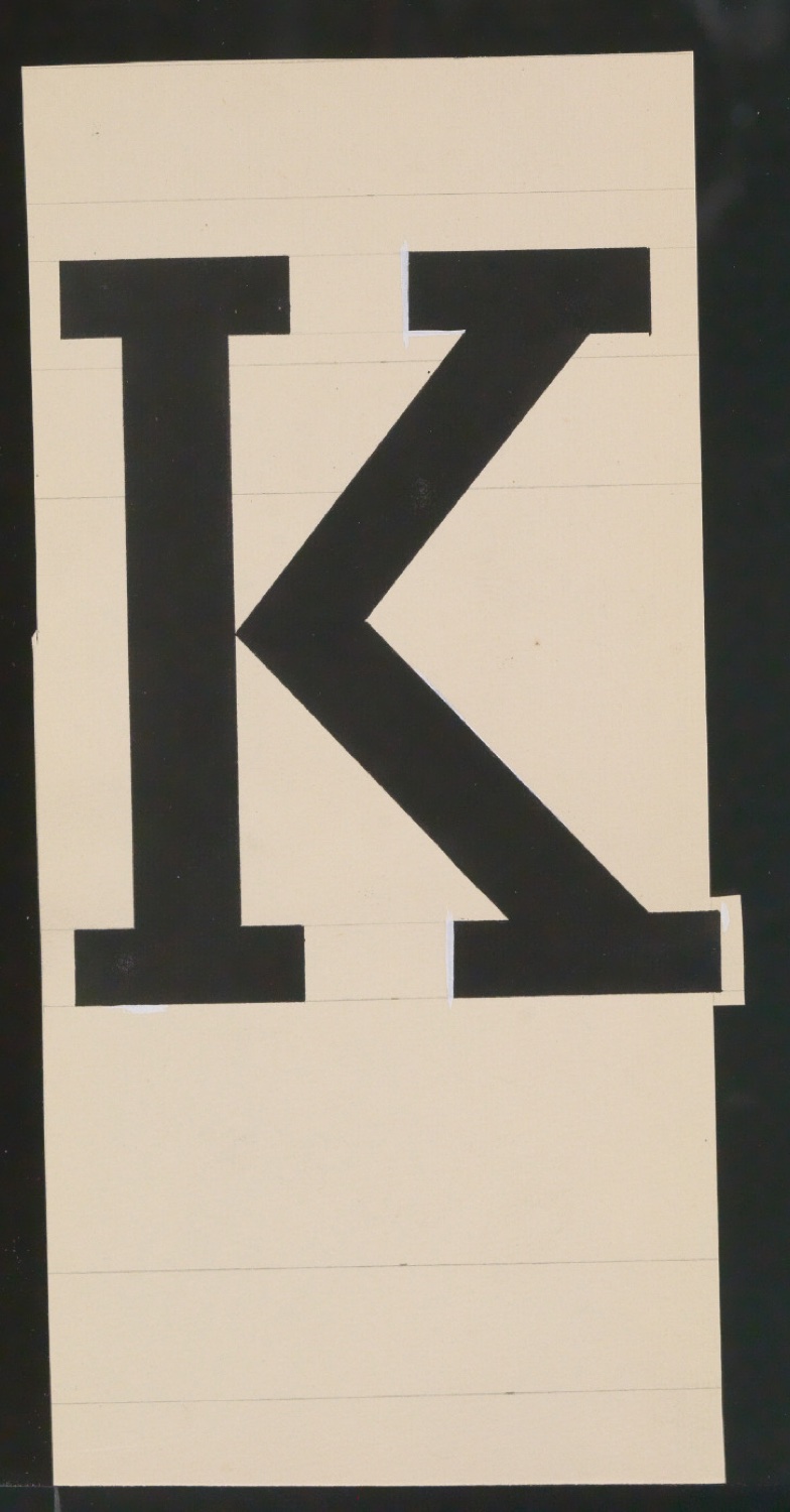 Entwurfszeichnungen Uhertype Halbfette Ramses — Blatt 37