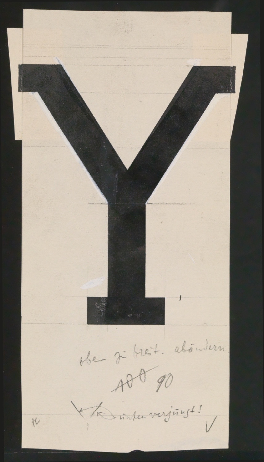 Entwurfszeichnungen Uhertype Halbfette Ramses — Blatt 39
