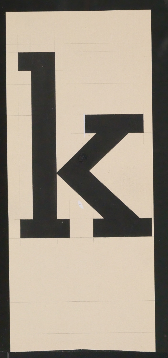Entwurfszeichnungen Uhertype Halbfette Ramses — Blatt 41