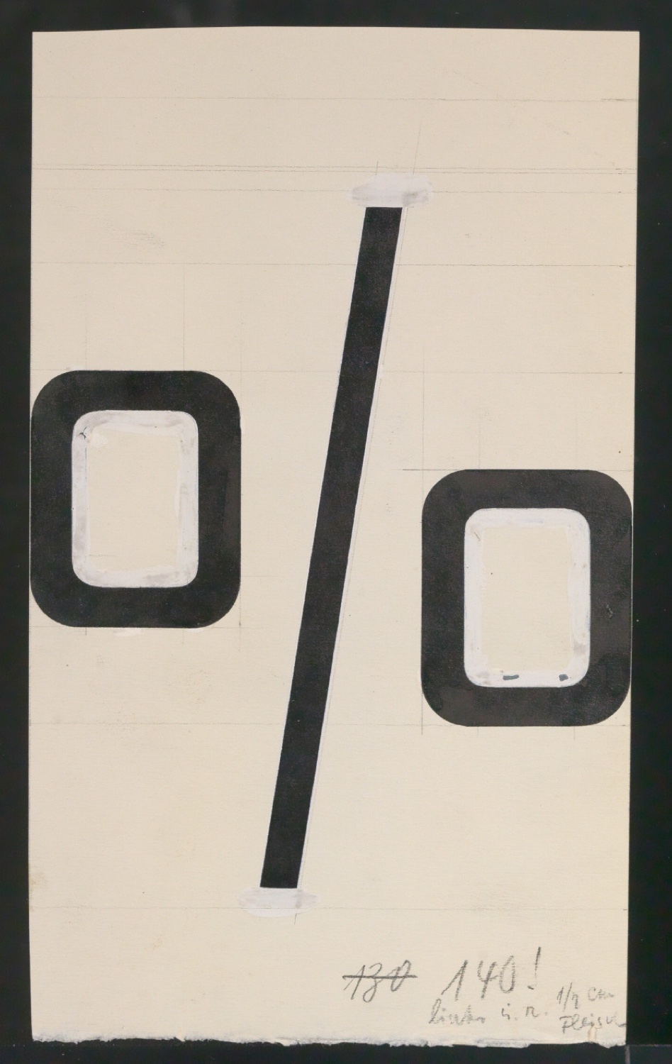 Entwurfszeichnungen Uhertype Halbfette Ramses — Blatt 47