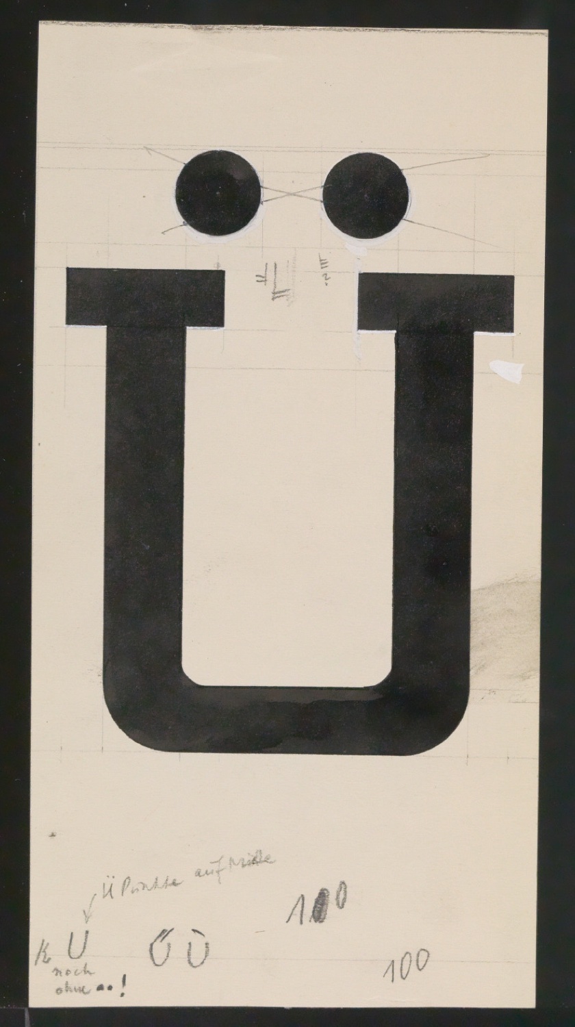Entwurfszeichnungen Uhertype Halbfette Ramses — Blatt 61