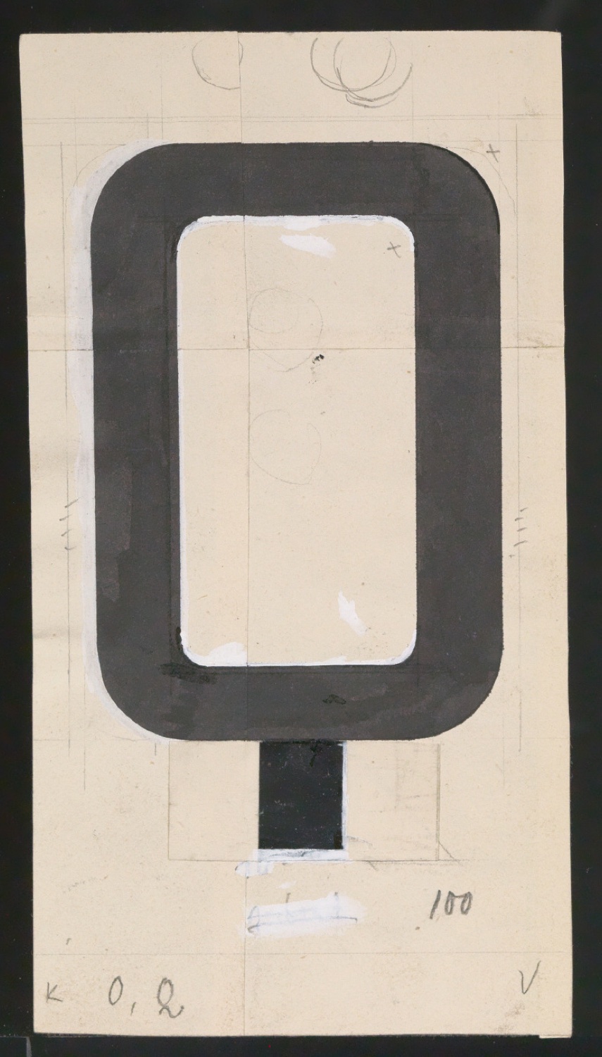 Entwurfszeichnungen Uhertype Halbfette Ramses — Blatt 65