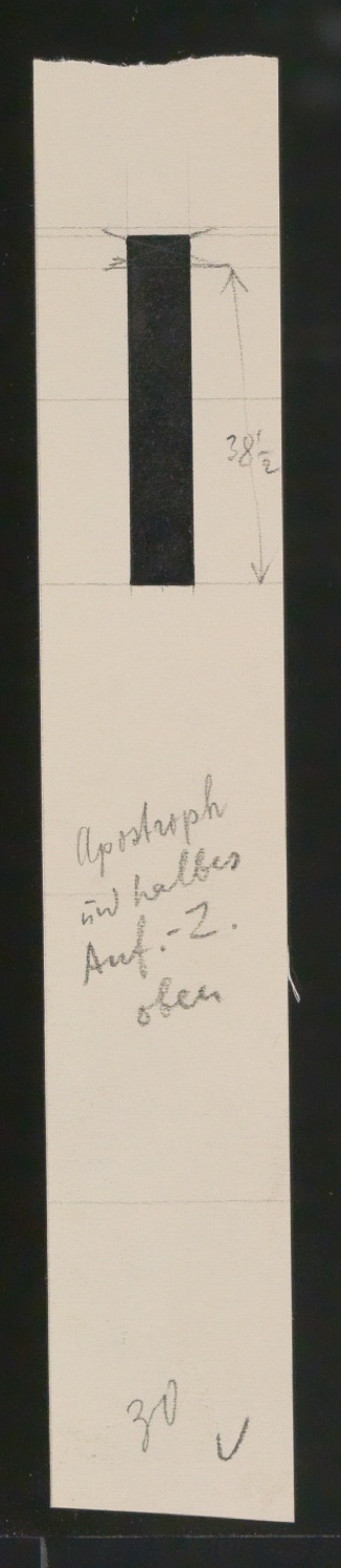 Entwurfszeichnungen Uhertype Halbfette Ramses — Blatt 69
