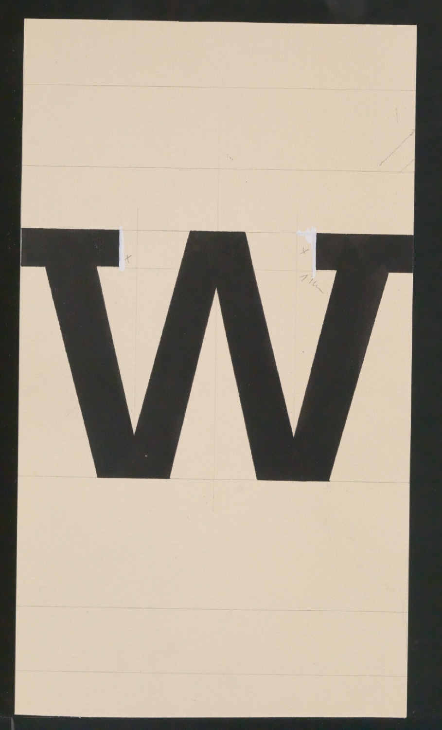Entwurfszeichnungen Uhertype Halbfette Ramses — Blatt 73