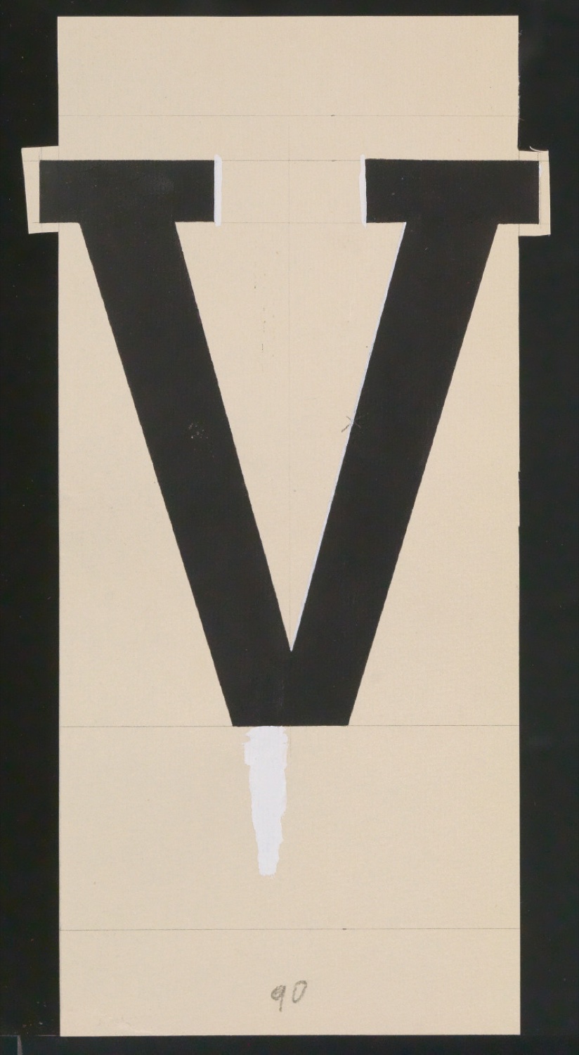 Entwurfszeichnungen Uhertype Halbfette Ramses — Blatt 75