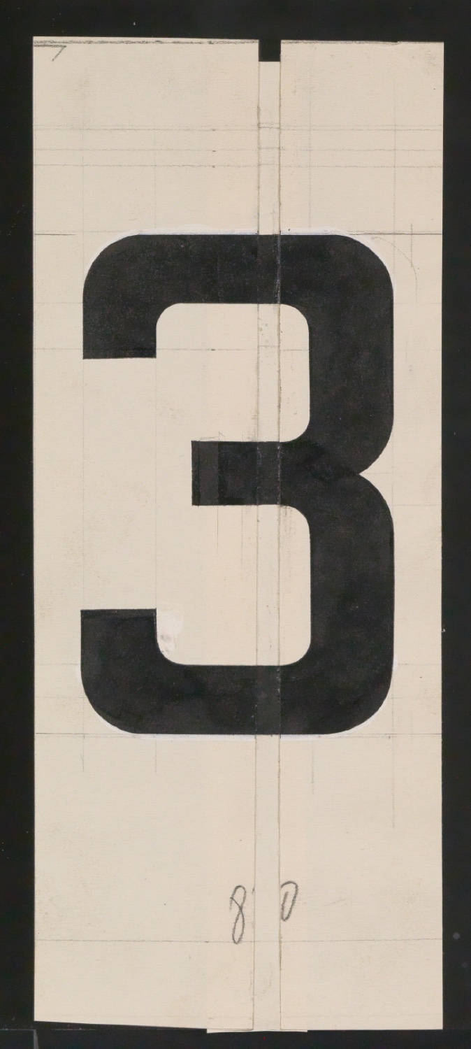 Entwurfszeichnungen Uhertype Halbfette Ramses — Blatt 83