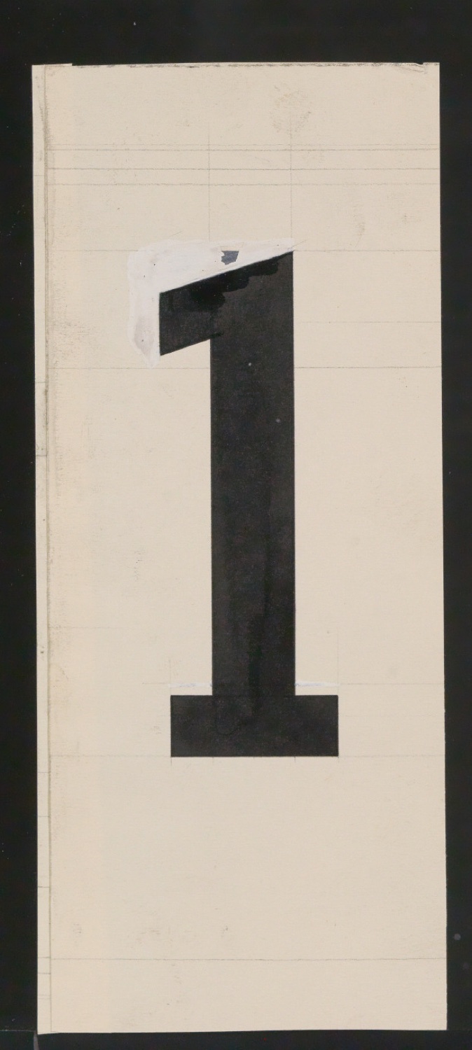Entwurfszeichnungen Uhertype Halbfette Ramses — Blatt 85