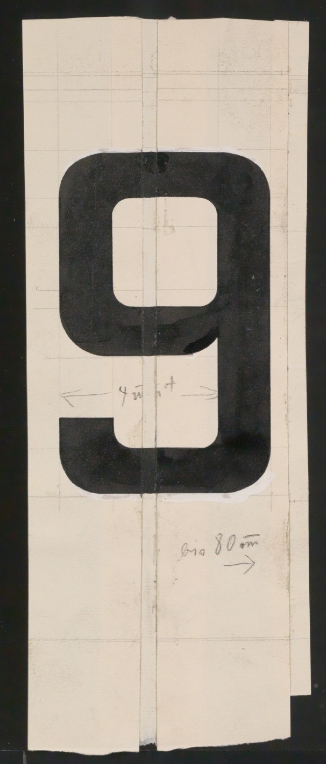 Entwurfszeichnungen Uhertype Halbfette Ramses — Blatt 87