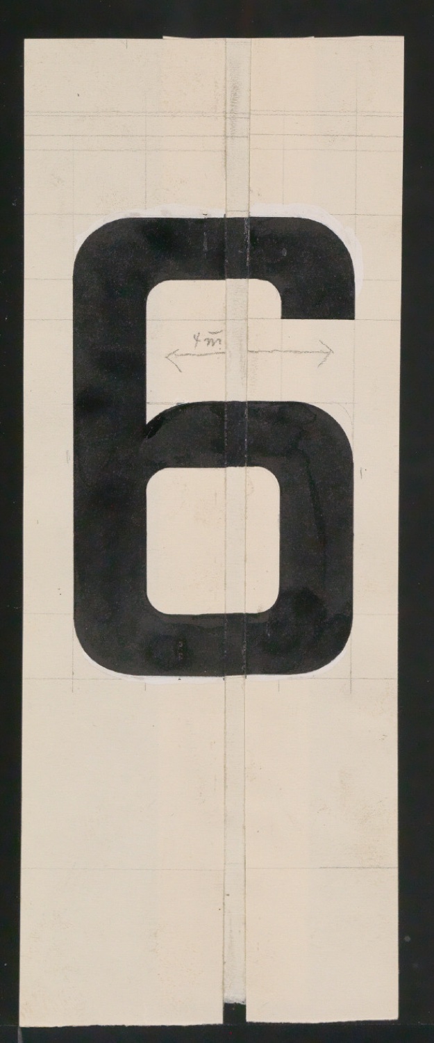 Entwurfszeichnungen Uhertype Halbfette Ramses — Blatt 93