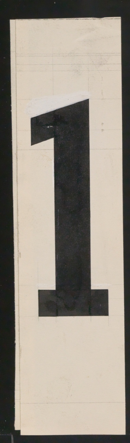Entwurfszeichnungen Uhertype Halbfette Ramses — Blatt 97