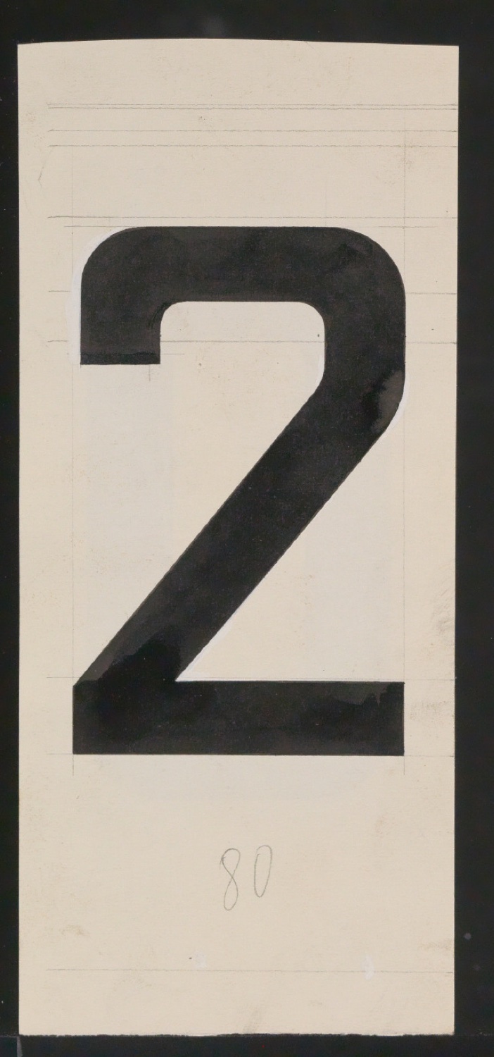 Entwurfszeichnungen Uhertype Halbfette Ramses — Blatt 99