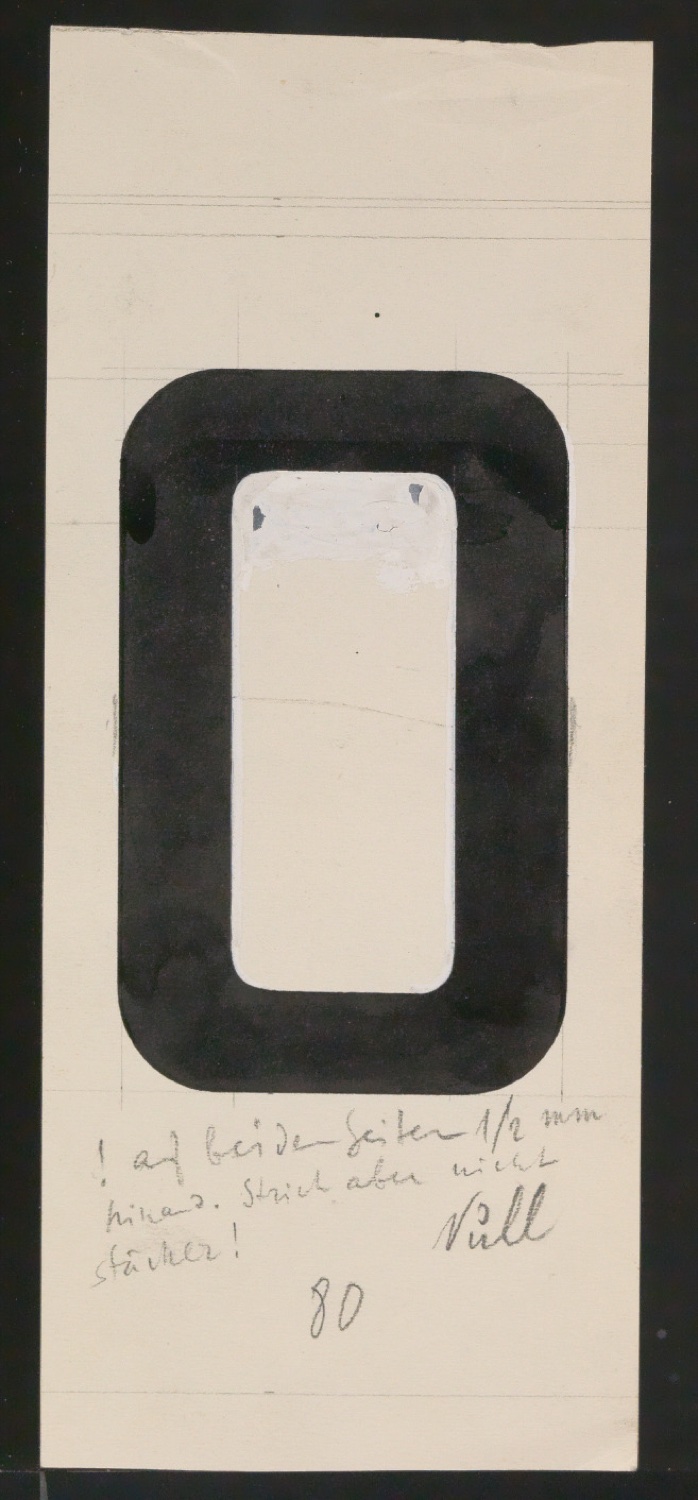 Entwurfszeichnungen Uhertype Halbfette Ramses — Blatt 105