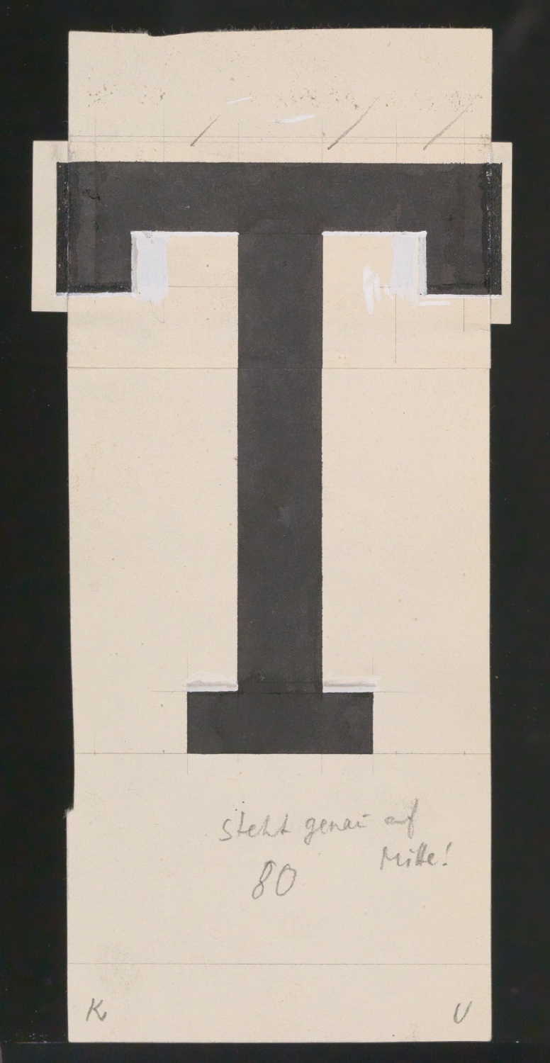 Entwurfszeichnungen Uhertype Halbfette Ramses — Blatt 109