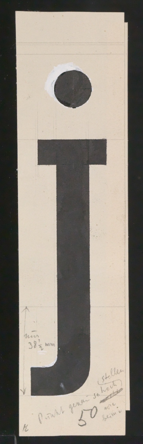 Entwurfszeichnungen Uhertype Halbfette Ramses — Blatt 113
