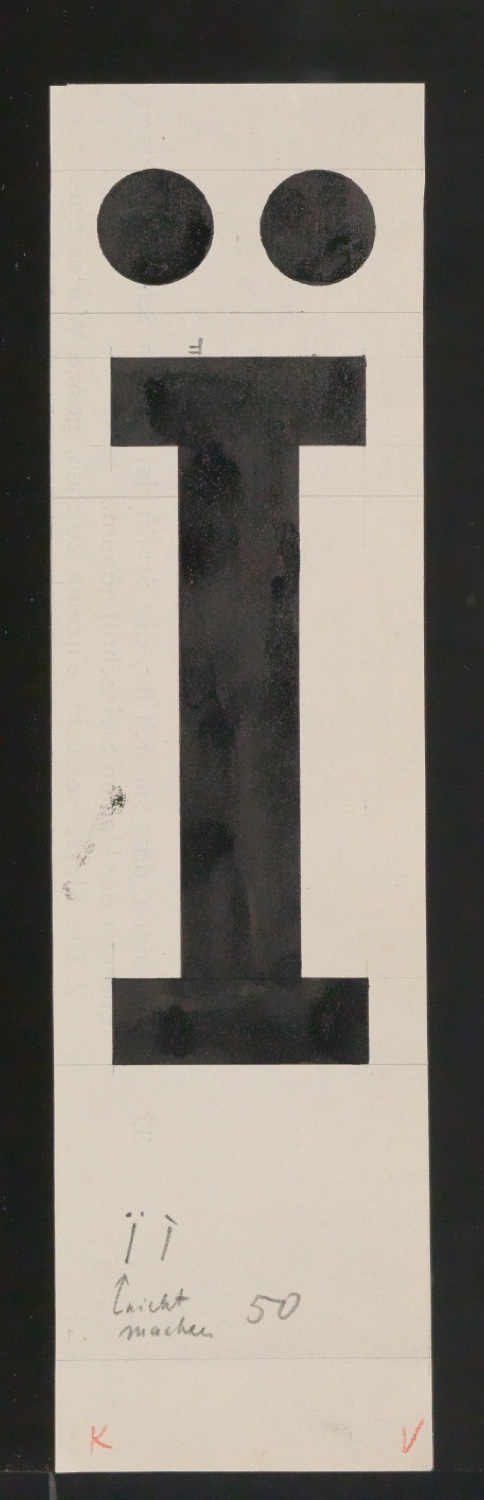 Entwurfszeichnungen Uhertype Halbfette Ramses — Blatt 115