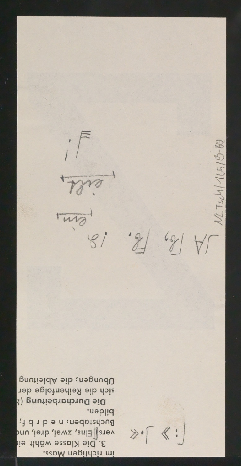 Entwurfszeichnungen Uhertype Halbfette Ramses — Blatt 122