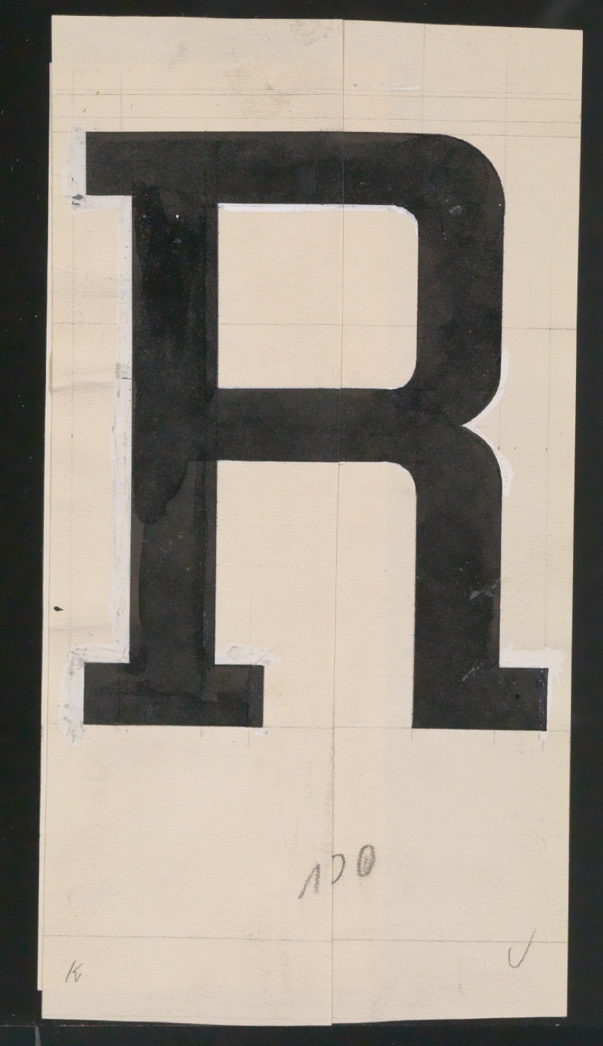 Entwurfszeichnungen Uhertype Halbfette Ramses — Blatt 125
