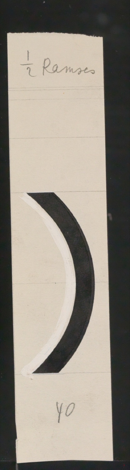 Entwurfszeichnungen Uhertype Halbfette Ramses — Blatt 131