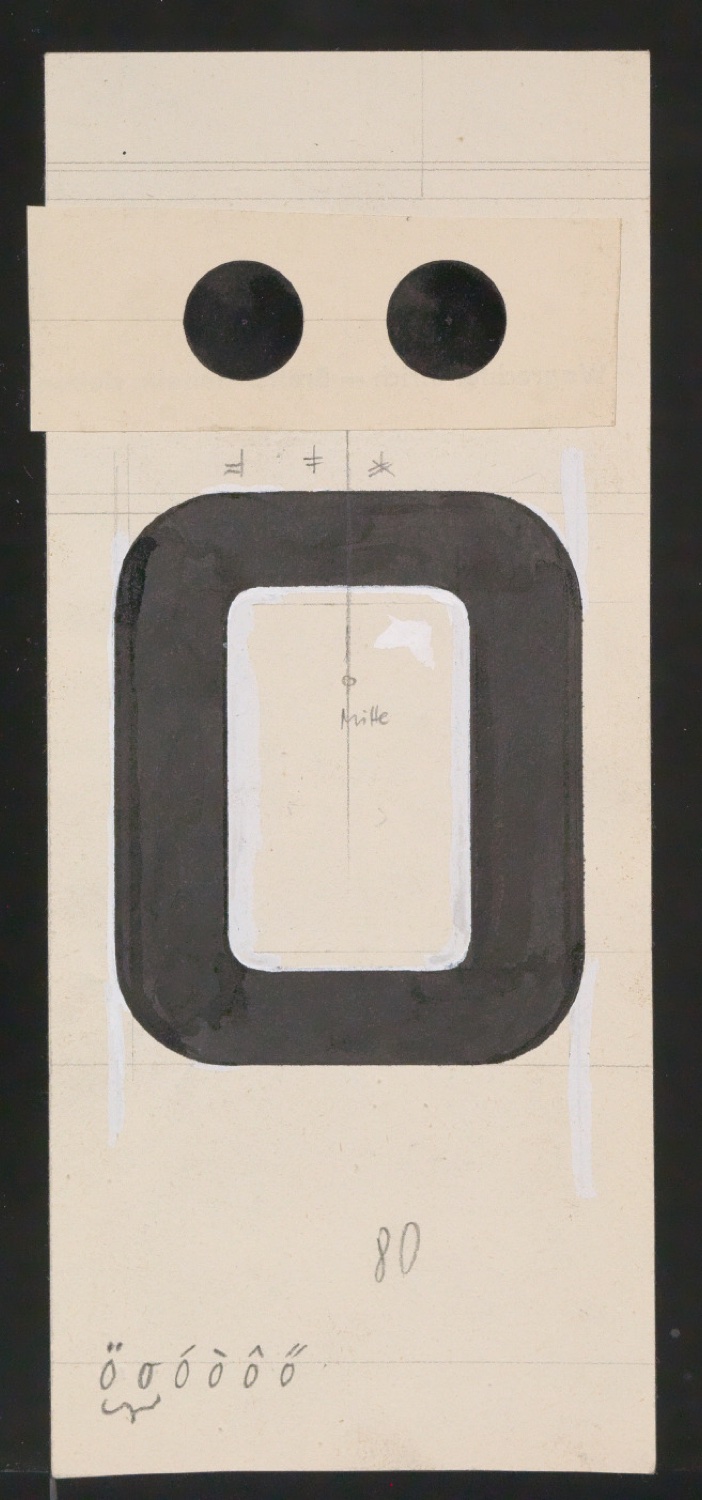 Entwurfszeichnungen Uhertype Halbfette Ramses — Blatt 137