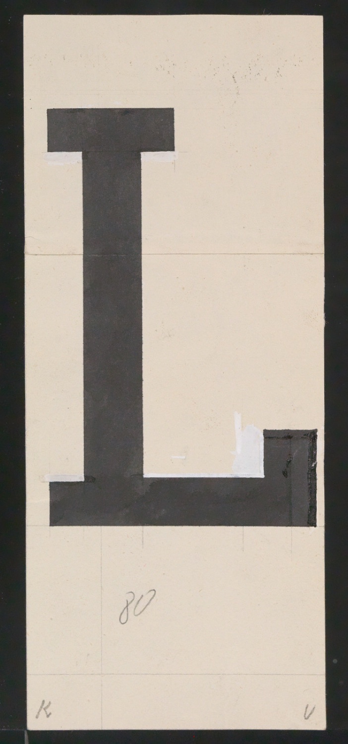 Entwurfszeichnungen Uhertype Halbfette Ramses — Blatt 141