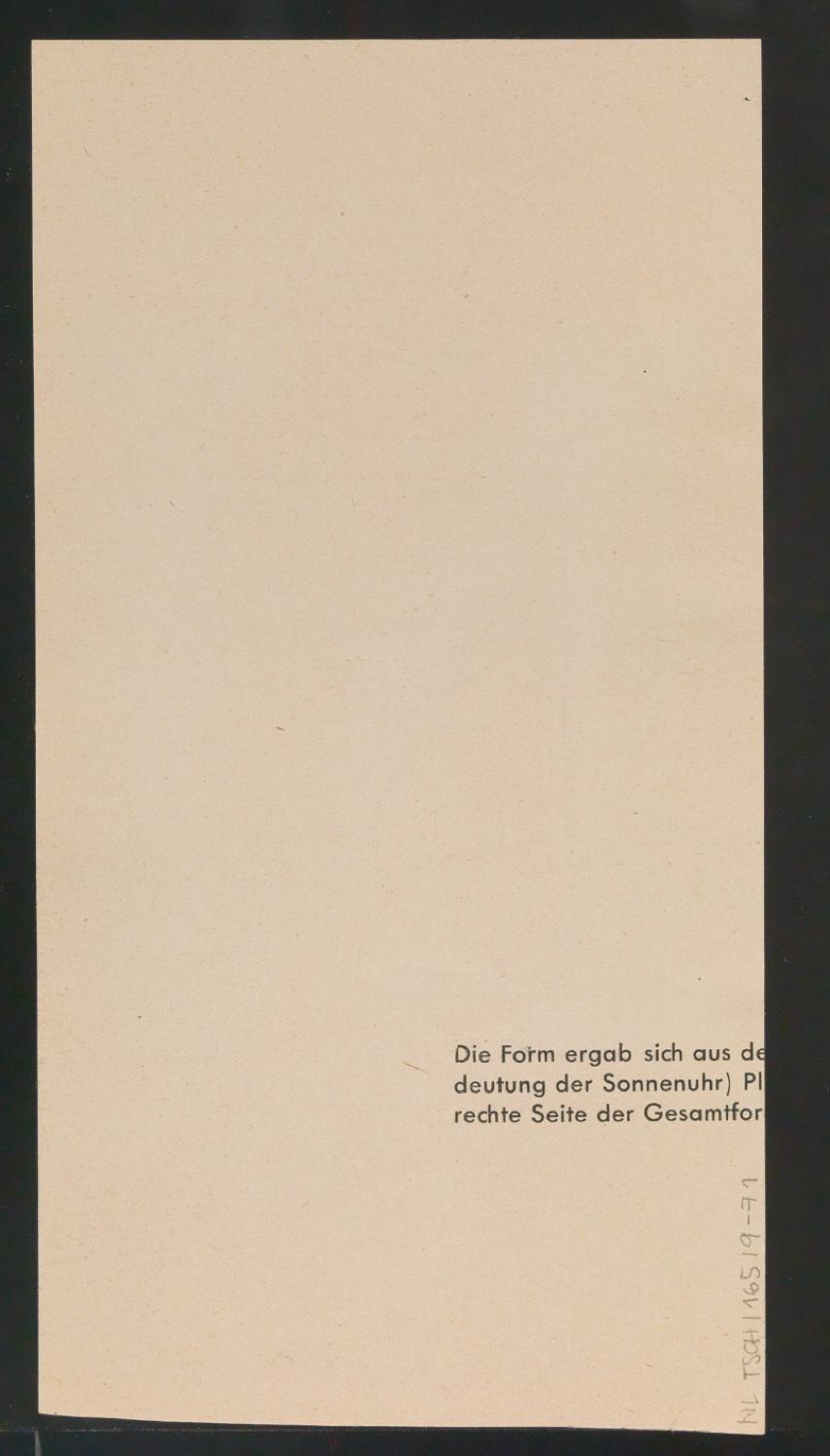 Entwurfszeichnungen Uhertype Halbfette Ramses — Blatt 144