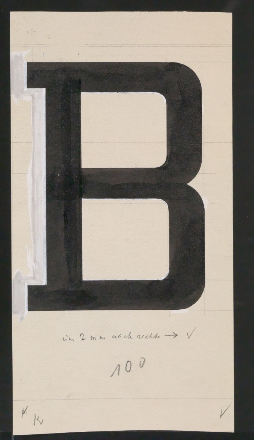 Entwurfszeichnungen Uhertype Halbfette Ramses — Blatt 147