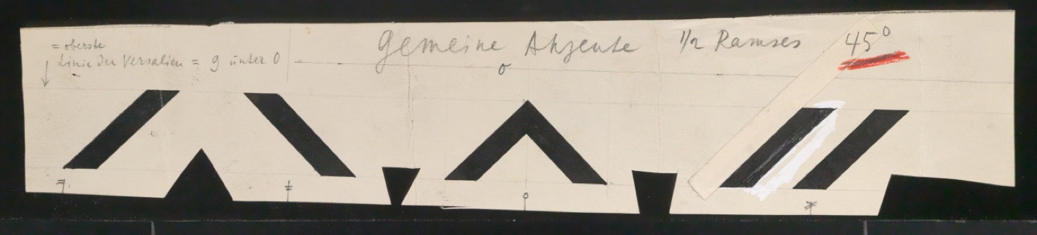 Entwurfszeichnungen Uhertype Halbfette Ramses — Blatt 153