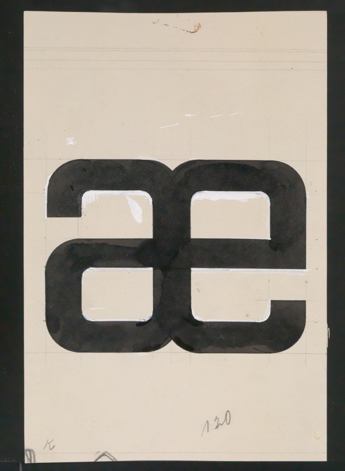 Entwurfszeichnungen Uhertype Halbfette Ramses — Blatt 157