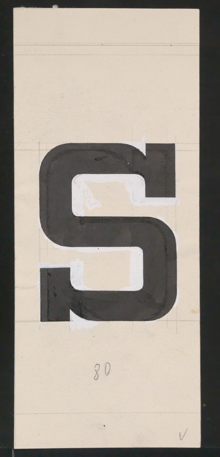 Entwurfszeichnungen Uhertype Halbfette Ramses — Blatt 159