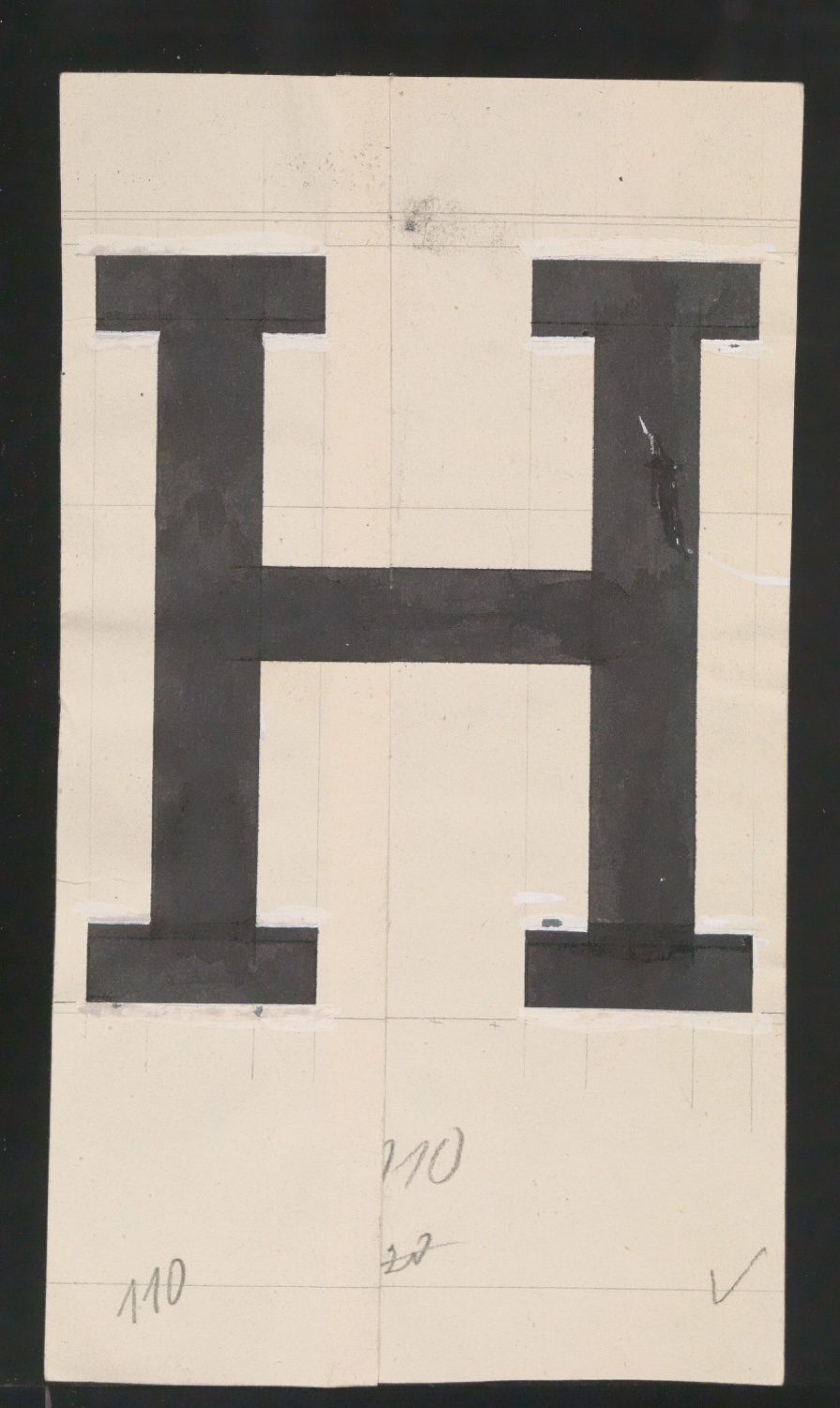 Entwurfszeichnungen Uhertype Halbfette Ramses — Blatt 169