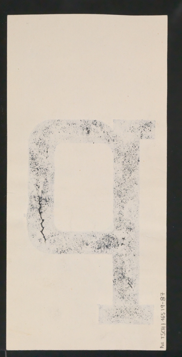 Entwurfszeichnungen Uhertype Halbfette Ramses — Blatt 176