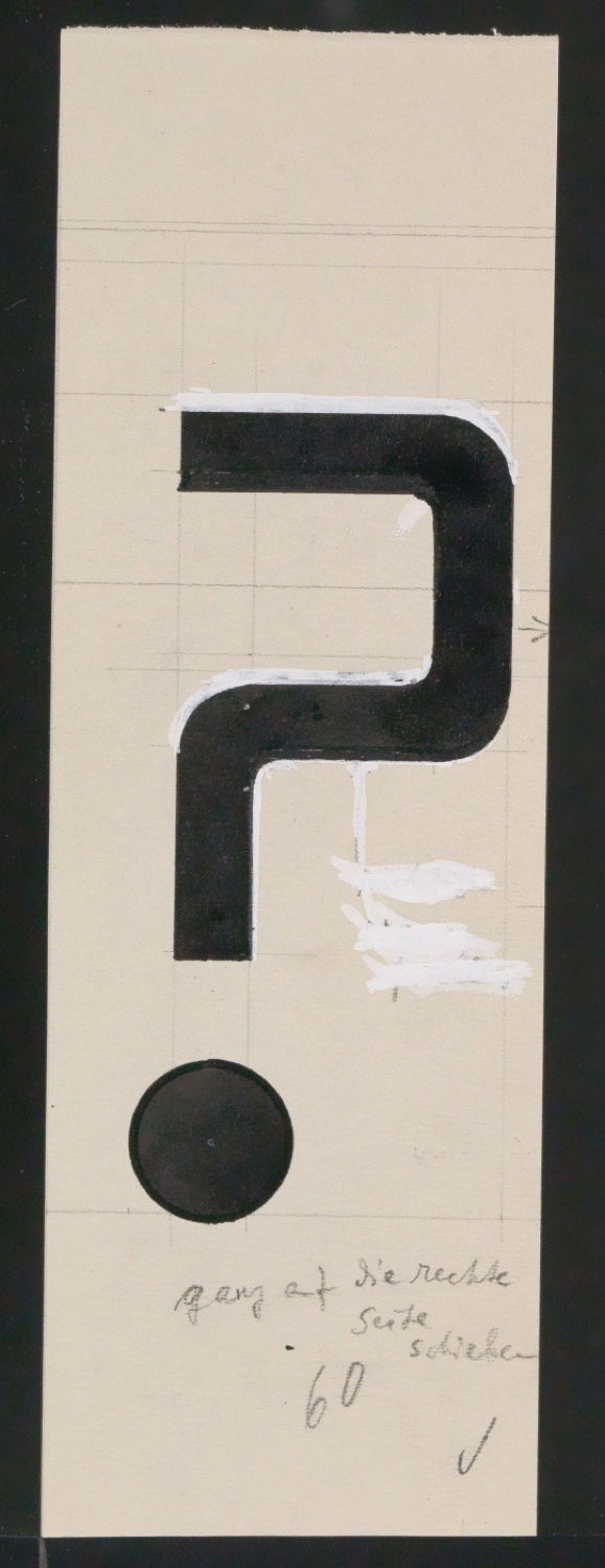 Entwurfszeichnungen Uhertype Halbfette Ramses — Blatt 181