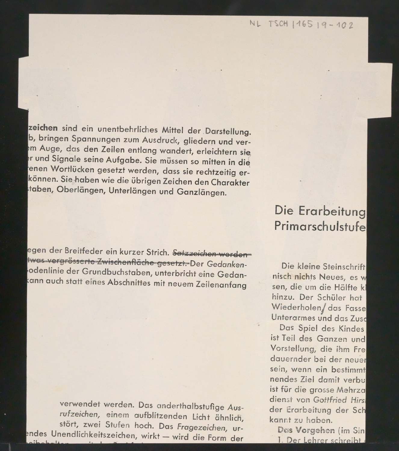 Entwurfszeichnungen Uhertype Halbfette Ramses — Blatt 206