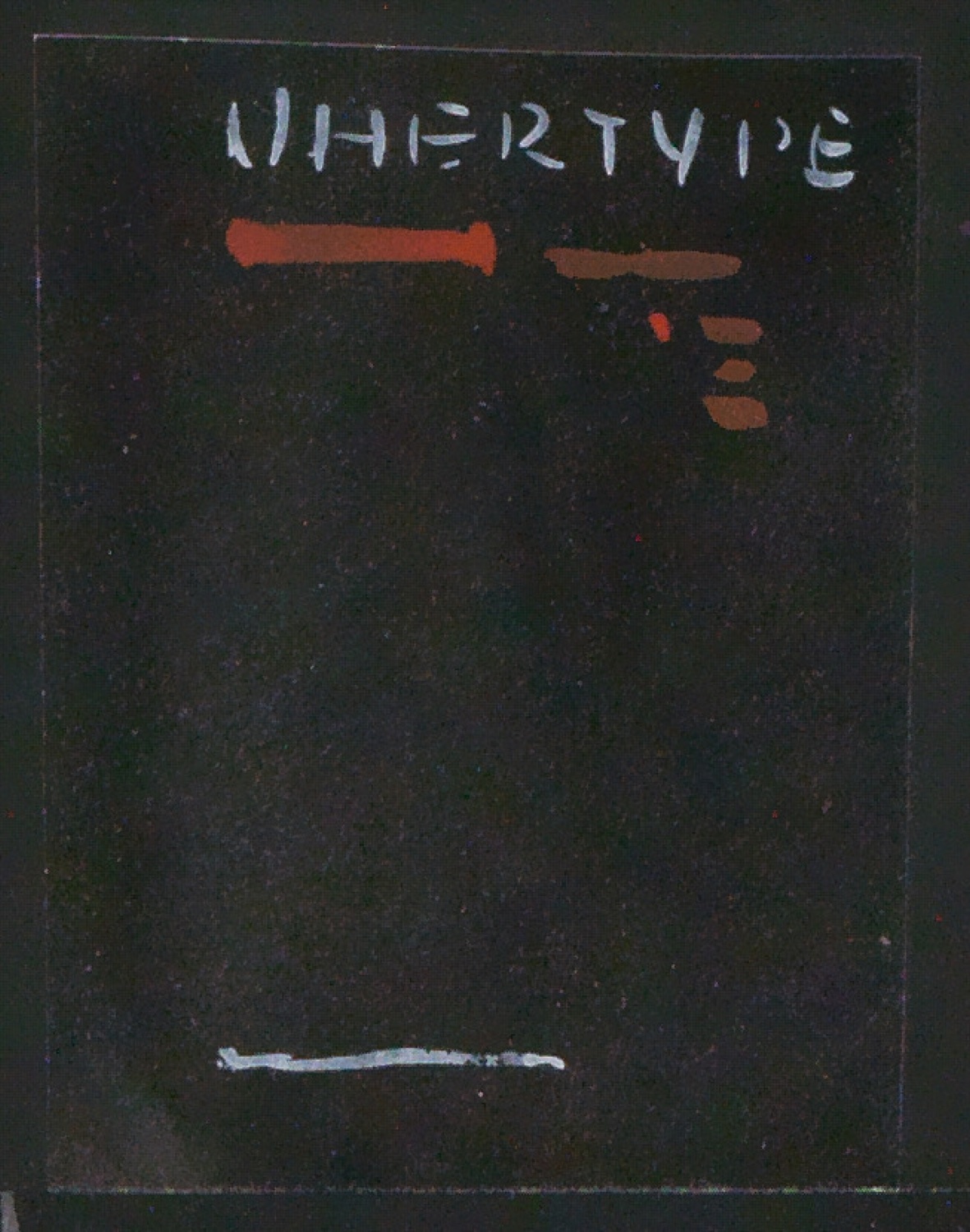 Entwurfsskizzen, Typoskripte und Notizen für Uhertype Prospekt — Blatt 7