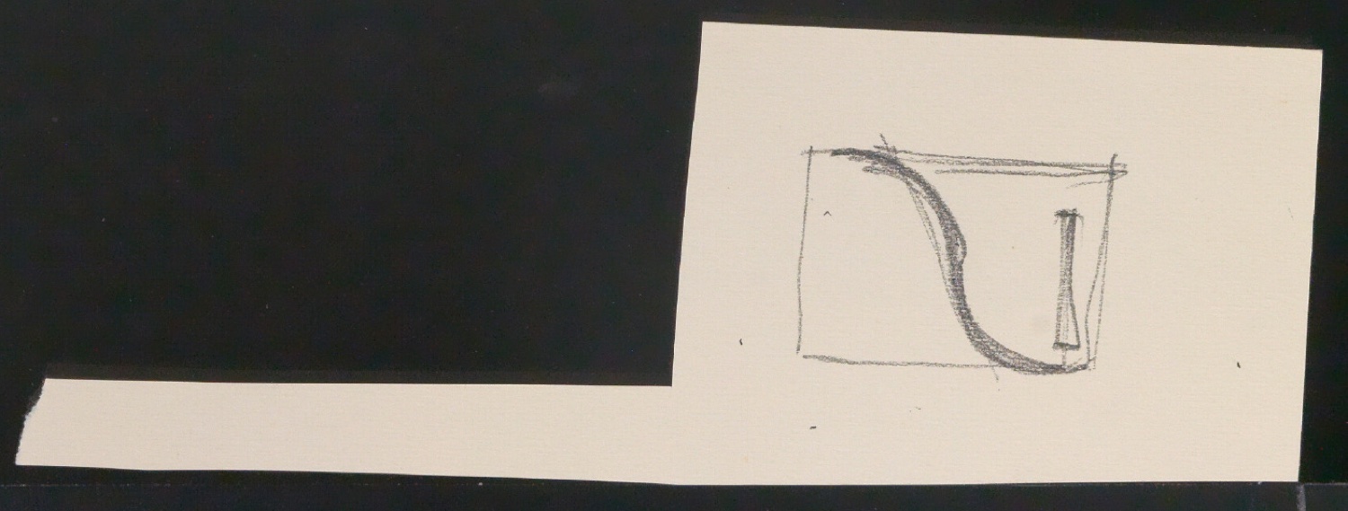 Entwurfsskizzen, Typoskripte und Notizen für Uhertype Prospekt — Blatt 37