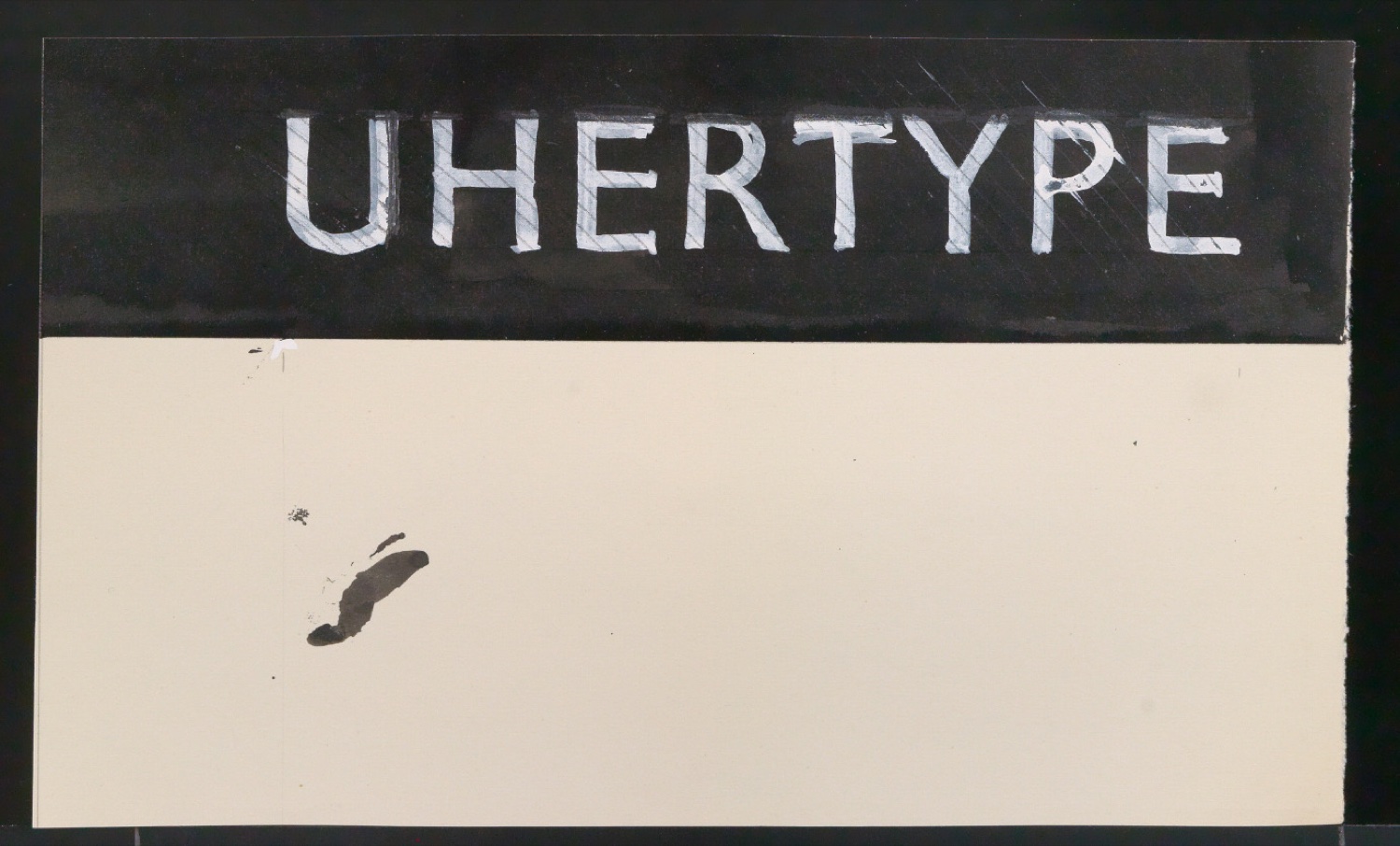 Entwurfsskizzen, Typoskripte und Notizen für Uhertype Prospekt — Blatt 47