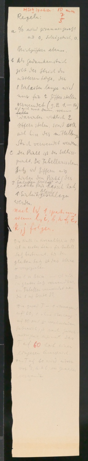 Einzelbestimmungen zur Verwendung der halbfetten Standard-Grotesk — Blatt 1