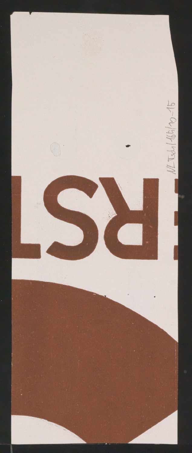 Mappe mit Entwurfszeichnungen Uhertype Standard-Grotesk Halbfett, erledigte Skizzen (ungültige) — Blatt 32