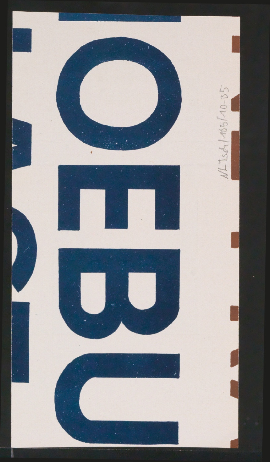 Mappe mit Entwurfszeichnungen Uhertype Standard-Grotesk Halbfett, erledigte Skizzen (ungültige) — Blatt 76