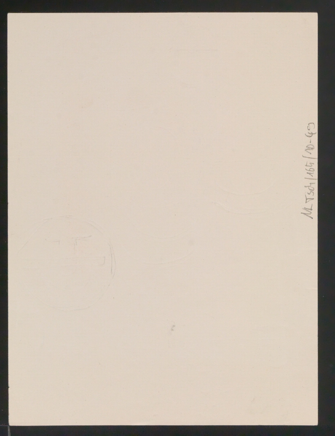 Mappe mit Entwurfszeichnungen Uhertype Standard-Grotesk Halbfett, erledigte Skizzen (ungültige) — Blatt 104