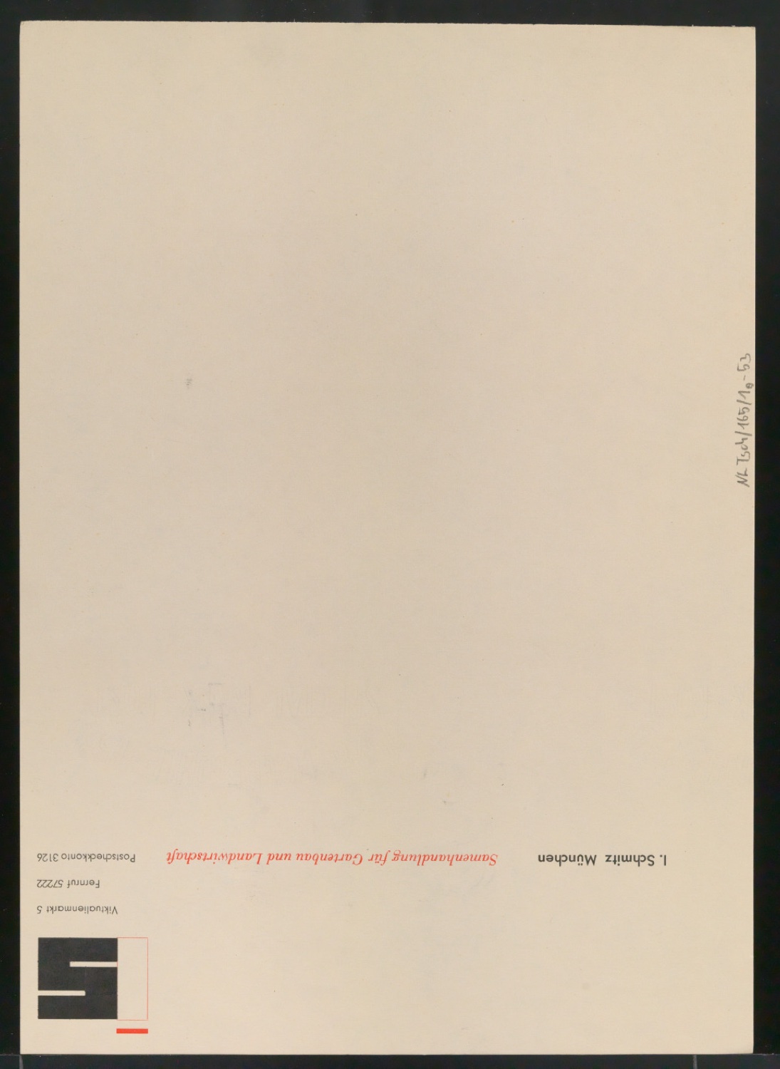 Mappe mit Entwurfszeichnungen Uhertype Standard-Grotesk Halbfett, erledigte Skizzen (ungültige) — Blatt 112